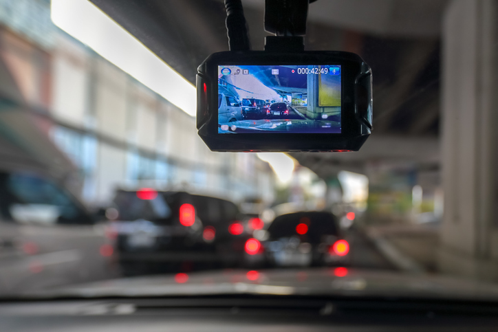 car accident caught on a dash cam